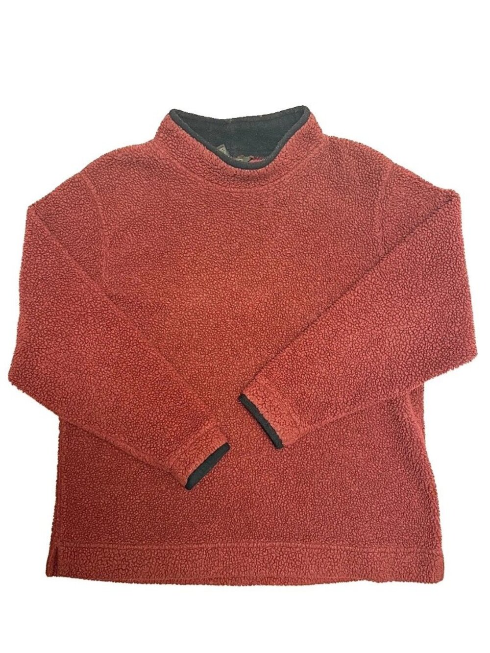 L.L.Bean Rust Sherpa Fleece Pullover